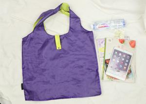 Quality 190T Polyester Shopping Bag for Advertising , Square Eco Foldable Tote Bag wholesale