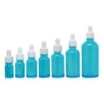 Round Glass Liquid Dropper Bottle With Screw Dropper Cap