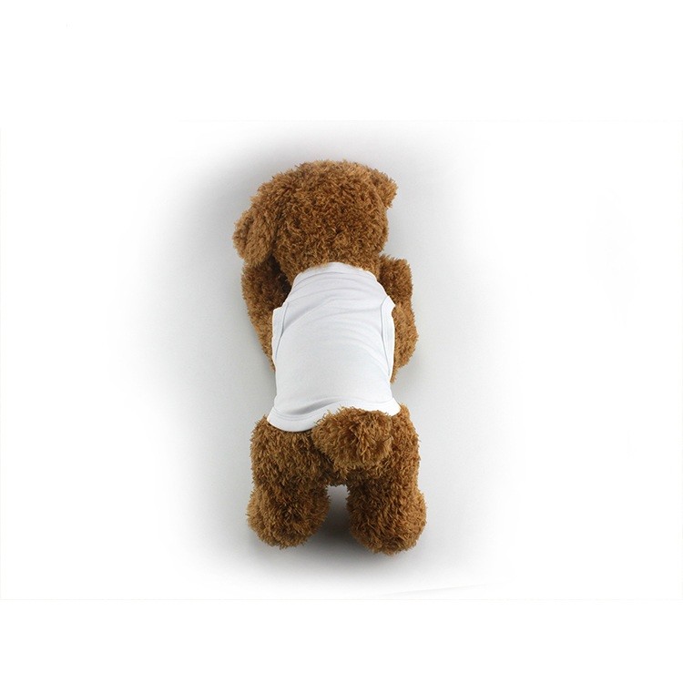 White Polyester Sublimation Dog Clothes Customized Blank Dog Shirts For Sublimation