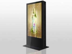 Quality 60inch 78inch 82 inch IP65 7000cd outdoor P3 P4 floor stand double-sided led advertising machine display wholesale