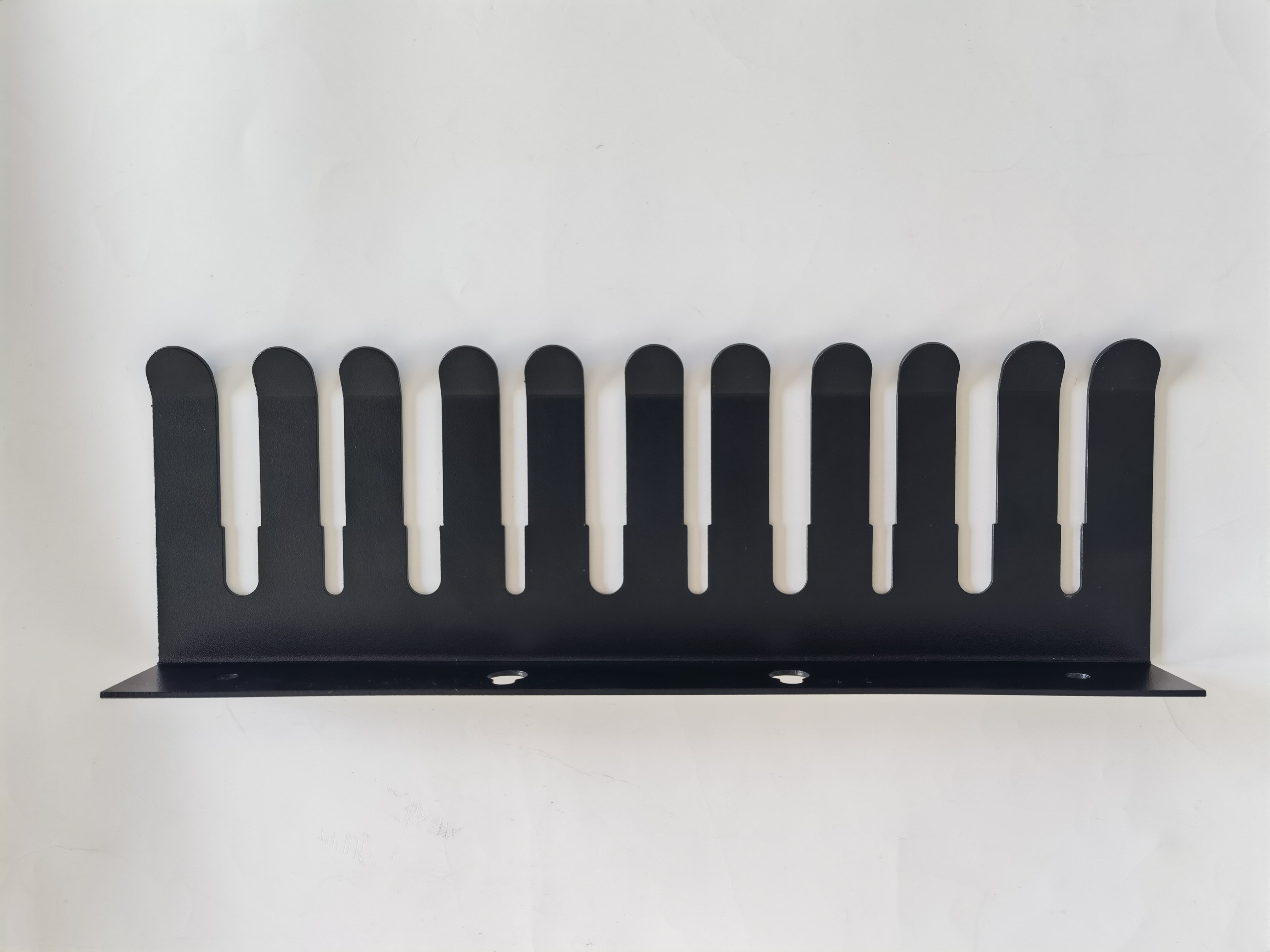 Customized Logo Print Iron Modular Patch Cable Holder Wall Mountable Hanger Claw 19 Slots