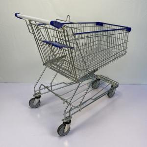 Quality 180L TPR Castors Grocery Shopping Trolley Asian Style Supermarket Metal Shopping Trolley wholesale