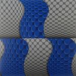 Colorful 3D PVC Decoration Board for Parlor Background Wall or Ceiling at