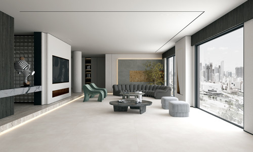 Cement Surface Effect Concrete Wall And Floor Tiles Porcelain Matte Big Size