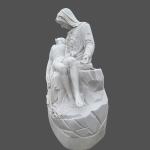 Jesus and Saint Mary religious marble sculpture,stone carvings
