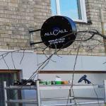 UL ROHS 3D LED Advertising Light Box / Round Outdoor Acrylic Light Box Sign