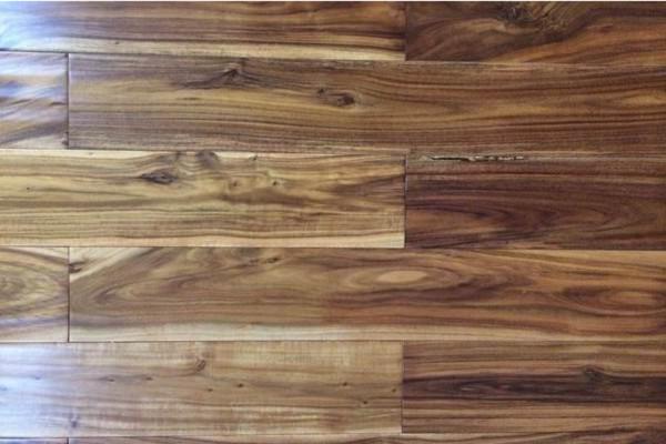 3/4" thick rustic acacia hardwood flooring