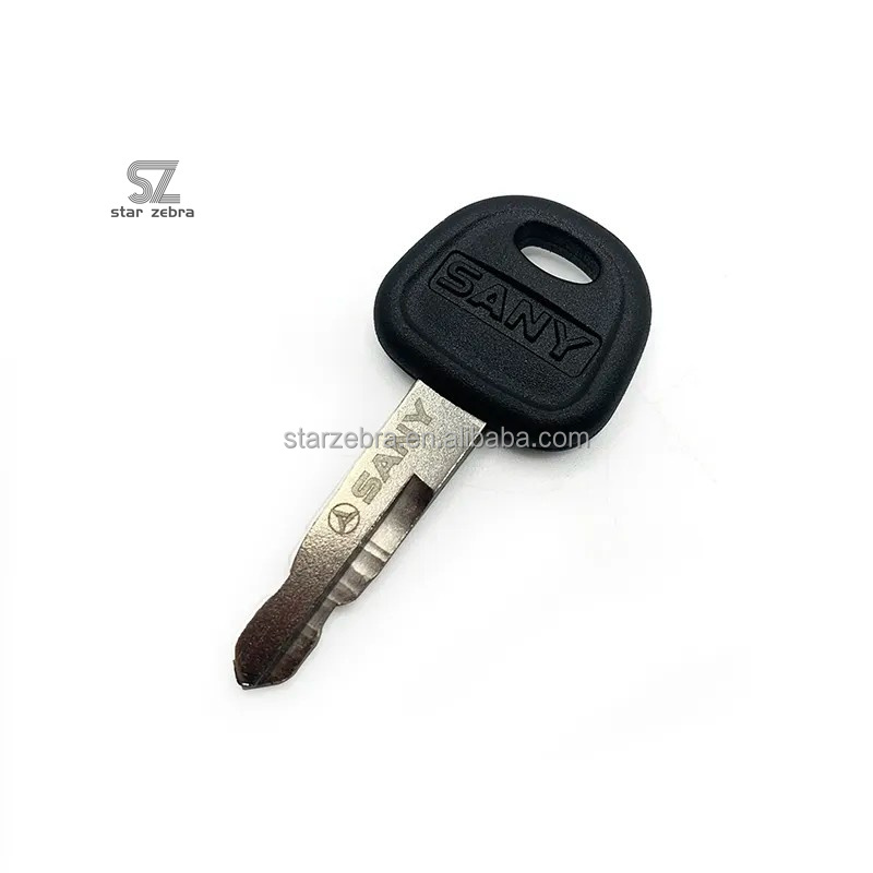13.4*12.7*12.7 Solidified Paper Ignition Door Key for Sany SY85C SY115 SY200C SY245 SY285 SY700 SY480 SY550 Excavator