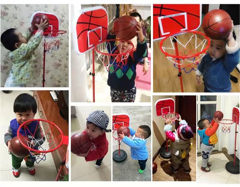 Outdoor Kids Portable Basketball Pole Space Saving Convenient for training