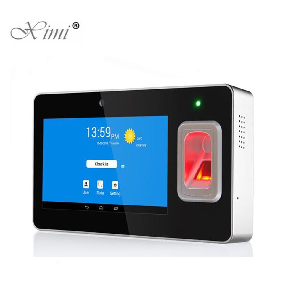 7 Inch Touch Screen Android SMS Biometric Fingerprint Time Attendance Machine With GPRS For School Students