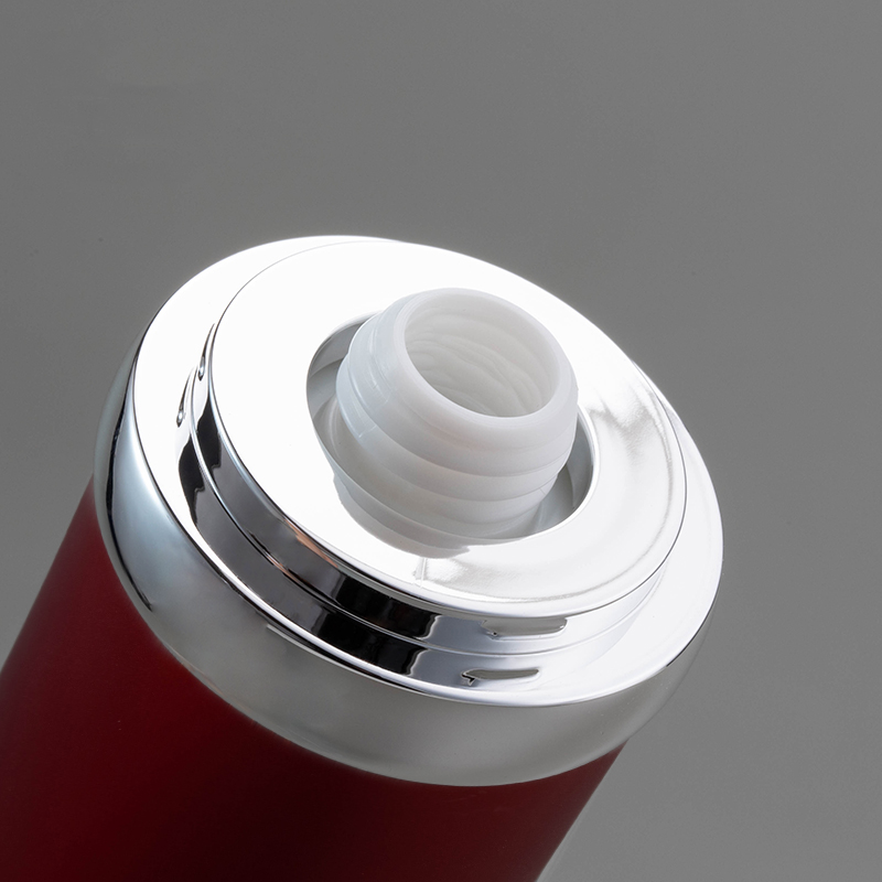 Recycled ABS Round Airless Snap On Stand Up Straight Cosmetic Bottle 15ml