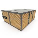 Galvanized Steel Bending 180g Modern Design 2 Bedroom Prefab Expandable