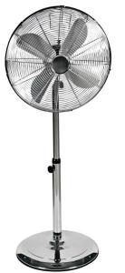 Quality 18 Inch High Velocity Retro Standing Fan Industrial Grade Chrome Grill Base wholesale