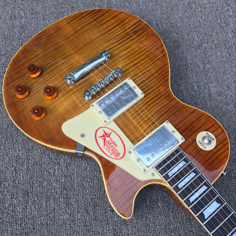 Custom store 1959 R9 tiger flame LP electric guitar