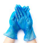 Disposable Vinyl Glovees Hand Blue Food Service PVC Glovees Powder Free Cleaning
