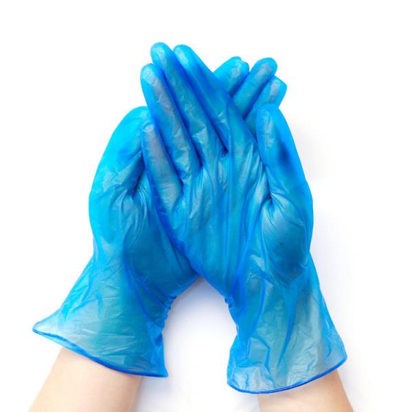 Disposable Vinyl Glovees Hand Blue Food Service PVC Glovees Powder Free Cleaning