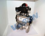 Durable Two Way Pneumatic Valve Medium Temperature High Performance