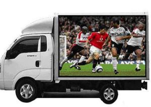 Quality Outdoor Three Sides 1920Hz 5500CD P6 Mobile LED Billboard wholesale