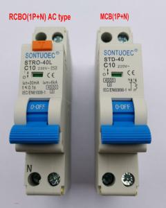 Quality 40A 18MM 6KA RCBO Circuit Breaker With Overcurrent Protection wholesale