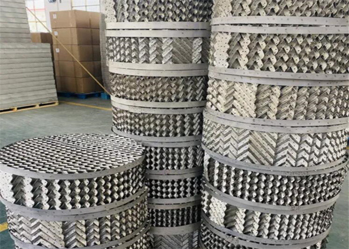 ISO9001 304 Stainless Steel Wire Mesh Structured Packing For Chemical Industry