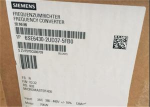 China 6SE6 430-2UD37-5FB0 Siemens Variable Frequency Inverter 3AC 380-480 SQUARED TORQUE POWER 75 KW on sale
