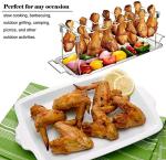 LFGB BBQ Grill Supplies 14 Slots Chicken Leg Wing Rack For Smoker