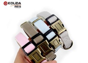 Quality Fashion Pattern Adjustable Dog Collar Plastic Buckle Metal D Ring For Small Medium Pet wholesale