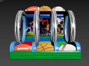 Quality Football Baseball Backetball Inflatable Games For Teenager Adult wholesale