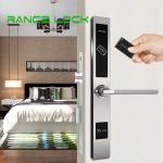 Aluminum Alloy Hotel Door Lock 35mm - 60mm Fingerprint Recognition Door Lock