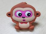 Animal Monkey Rubber Knobs Childrens Bedroom Drawer Knobs Soft Plastic Dresser