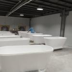 Adult Hygienic Alcove Acrylic Jetted Freestanding Tub 1500mm For Modern Bathroom