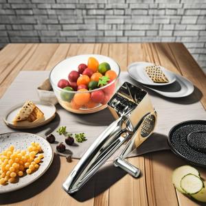 Quality Compact Stainless Steel Rotary Cheese Grater for Quick Food Prep in Home Kitchen wholesale