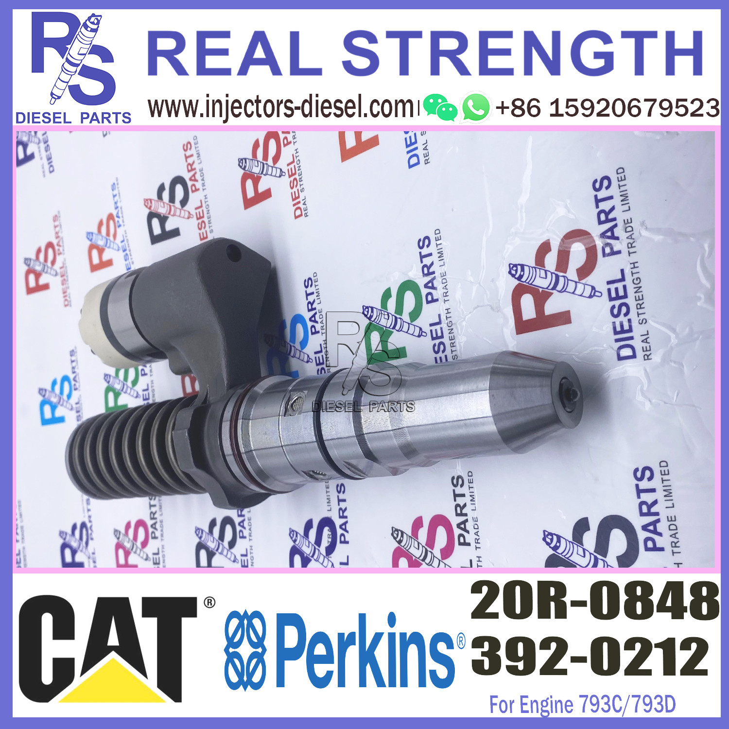 Common Rail Control Valve Injector Valve Common Rail Injector for 793c 793D 392-0212 20R-0848