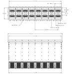 1-2198346-9 zSFP+ Cage Assembly 2x8 Port With Integrated Connector 32 Gb/s