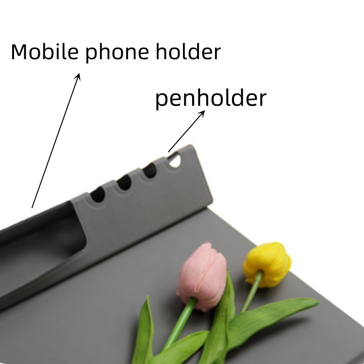 Water Resistant Super Thin Wireless Charging Leather Mouse Pad Custom Size Foldable