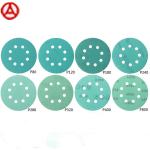 Red Aluminum Oxide Sanding Disc Sandpaper Pad 5inch 8holes Metalworking