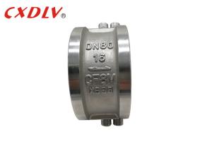 Quality Wafer Spring Assisted Dual Plate Check Valve Short Length PN16 Pressure Durable wholesale