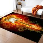 Landscape Cartoon Bedroom Floor Carpets Rug Under Dining Table Machine Washable
