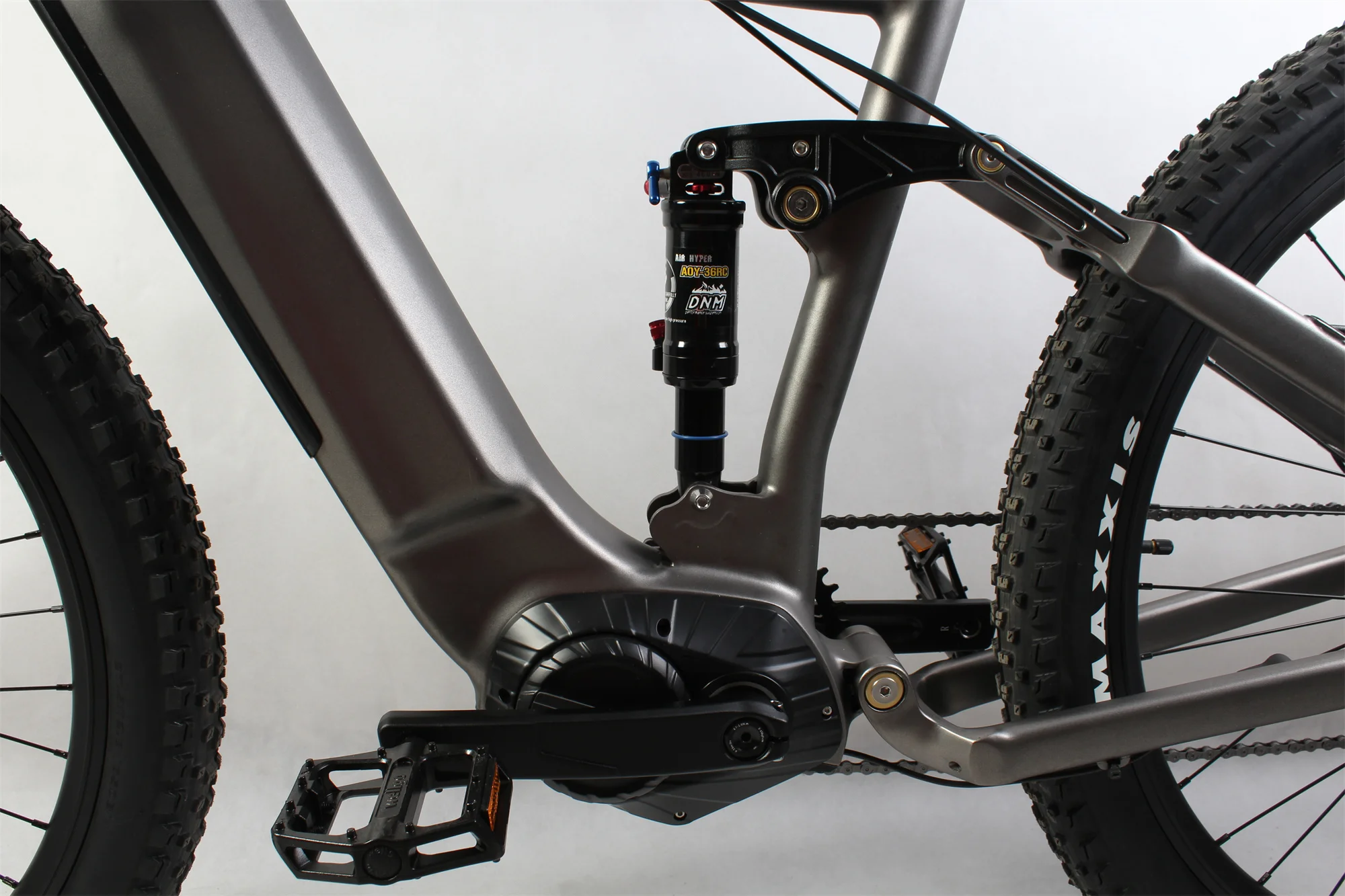 Full Suspension Electric Hybrid Bike 27.5 Inch 48V 500W Mid Drive Electric Mountain Bike