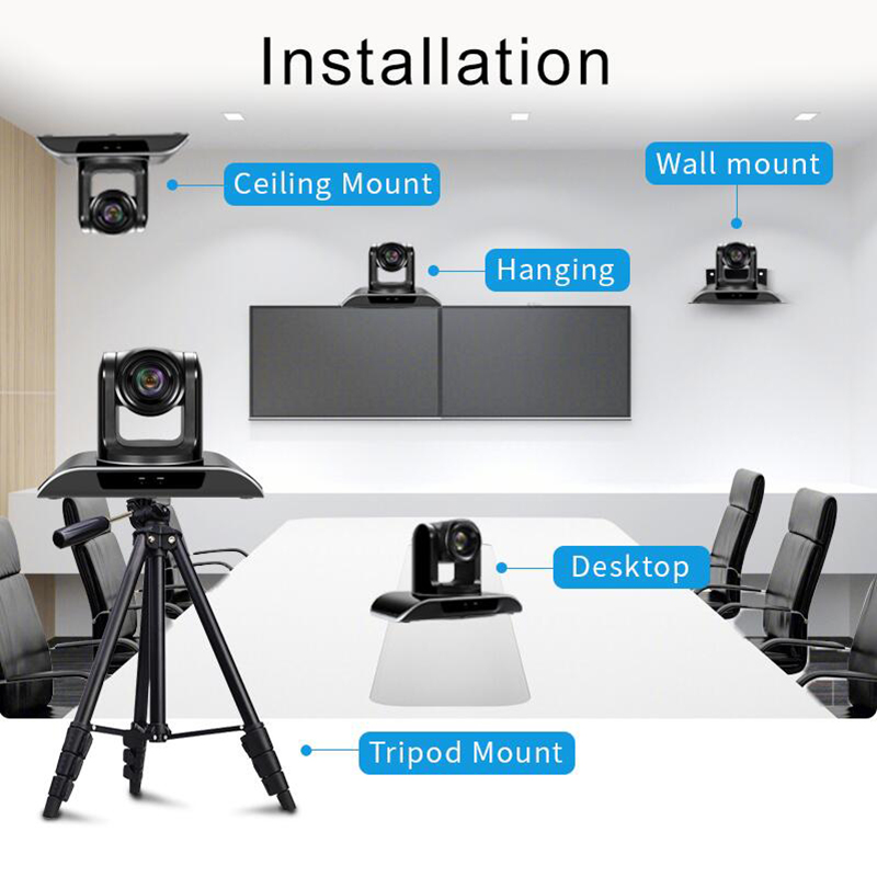 VHD102U 10x Zoom 1080p PTZ Video Conference Camera 360 Degree Video Camera