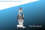 crystal star mountain award/crystal star award/crystal star mountain trophy/star