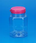 Lightweight 500Ml Plastic Jar Food Grade Pe Material 79 * 79 * 109MM Outside