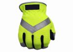 Spandex Traffic Safety Gloves , Reflective Traffic Gloves Free Sample