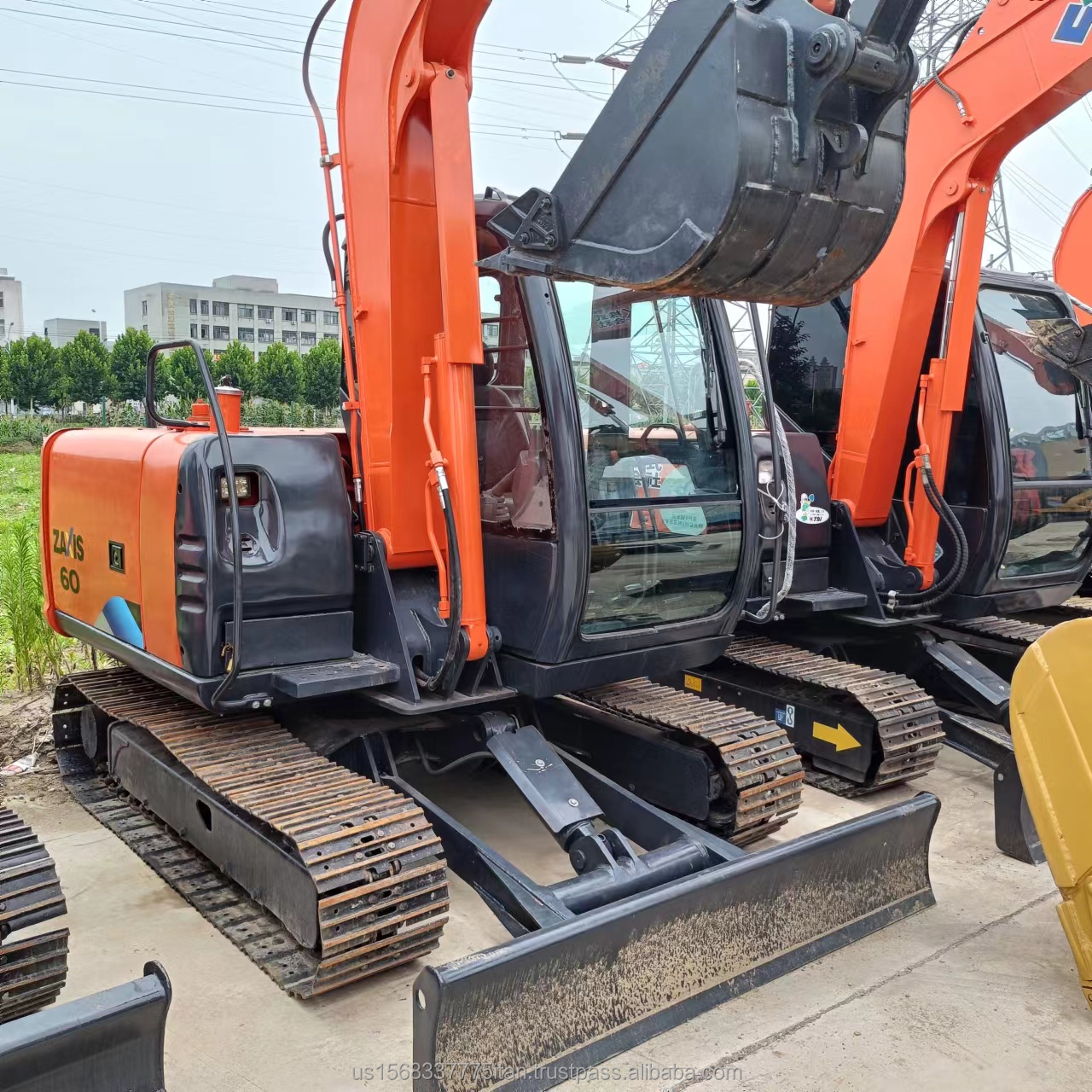 40.5 kW Power Hitachi ZX60 6ton Mini Excavator with Original Hydraulic Valve from Japan