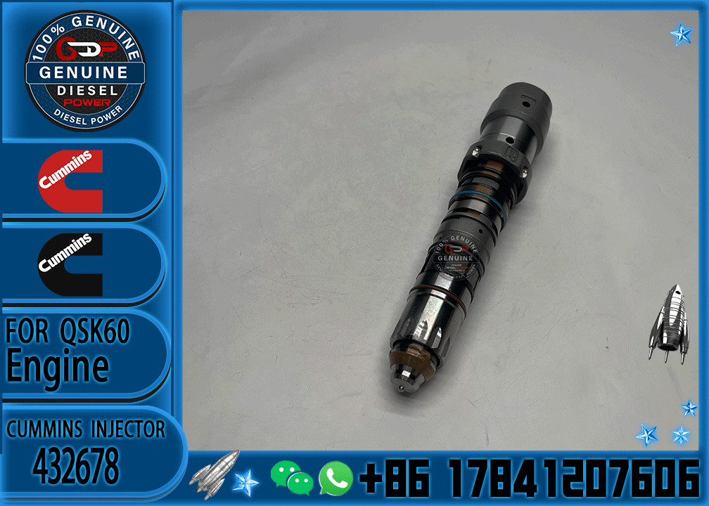 Common Rail Fuel Injector 432678 4088431 4317237 4902827 4902828 4076533 4317224 4326779 4326780 For Cummins QSK23 QSK6
