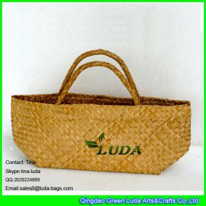 Quality LUDA cute nautral seaweed straw beach bag for summer wholesale