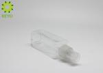 Square Shape Cosmetic Spray Bottles , Clear Plastic Spray Bottles