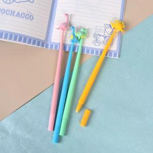 Quality Cartoon Dinosaur Neutral Pen Silicone Cute Personalized Promotion Gel Pen wholesale