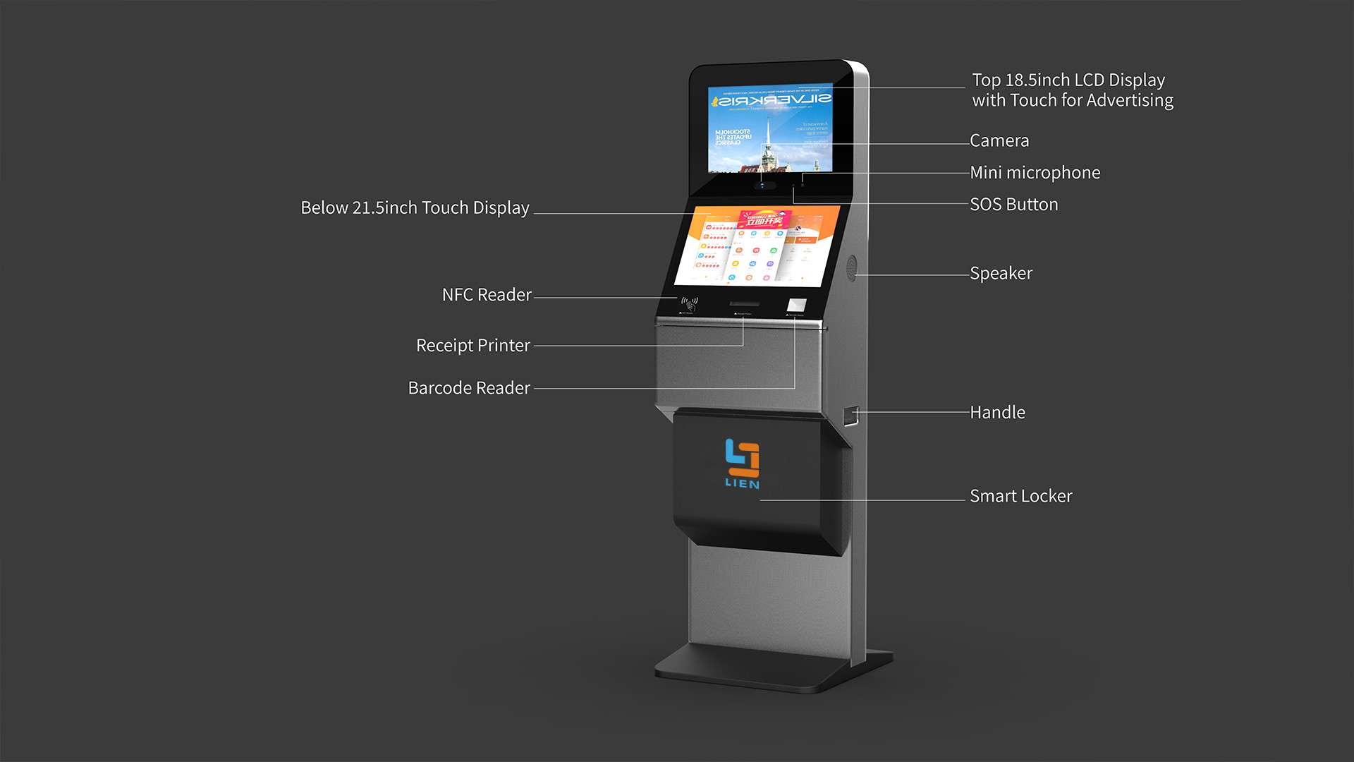 CE FCC Self Service Kiosk Game Gambling Lottery Ticket Vending Machine