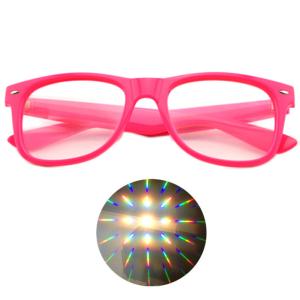Quality Specialty Diffraction Glasses with logo printed - Rave Eyes Party Club 3D Trippy wholesale